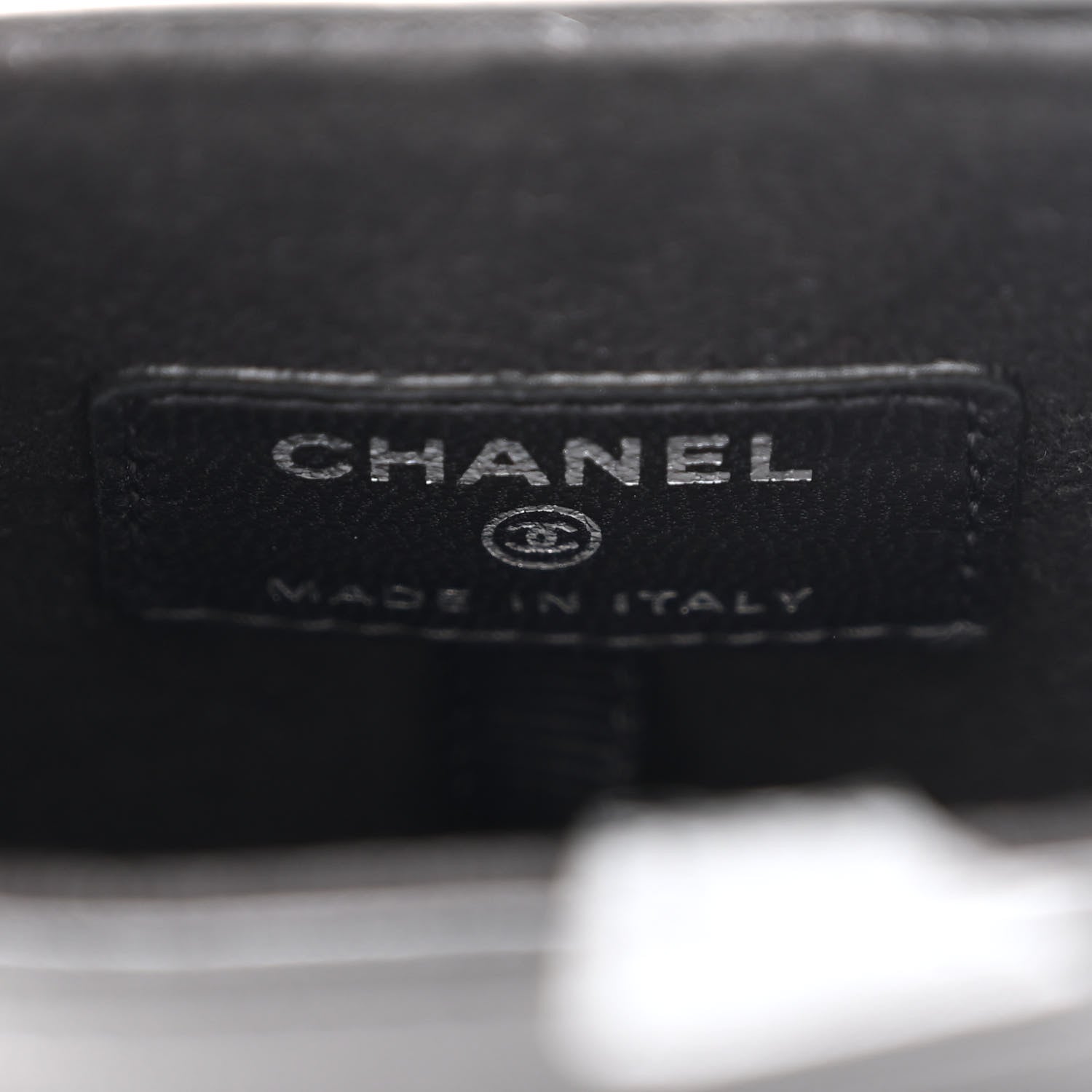 Chanel Lambskin Quilted Chain Around Phone Holder Black 6 of 11