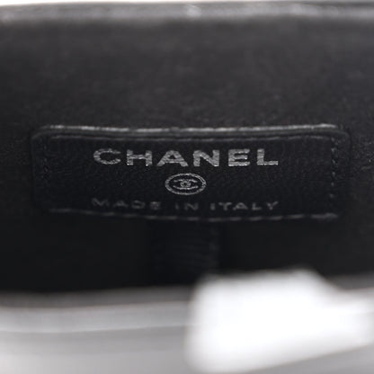 Chanel Lambskin Quilted Chain Around Phone Holder Black 6 of 11