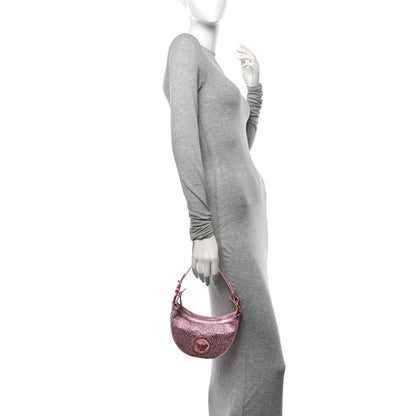 Versace X DUA LIPA Crystal Repeat Mini Hobo Pink 2 of 10