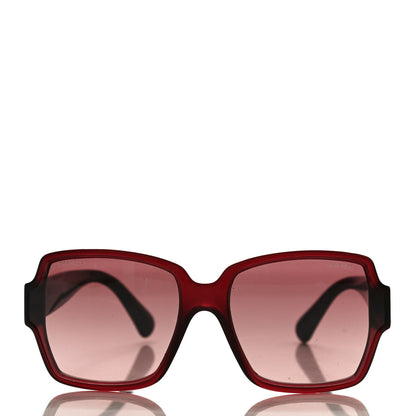Chanel Acetate Square CC Sunglasses 5385 Burgundy 2 of 8