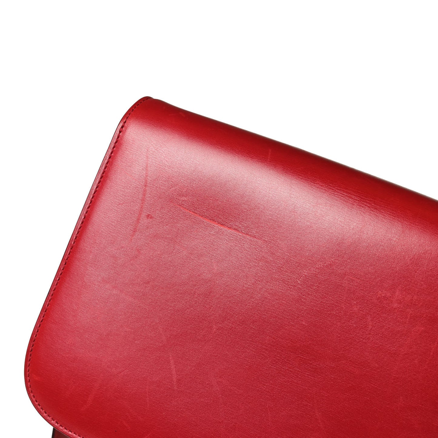 Box Calfskin Medium Classic Box Flap Bag Red