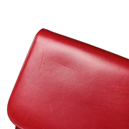 Celine Box Calfskin Medium Classic Box Flap Bag Red 16 of 17