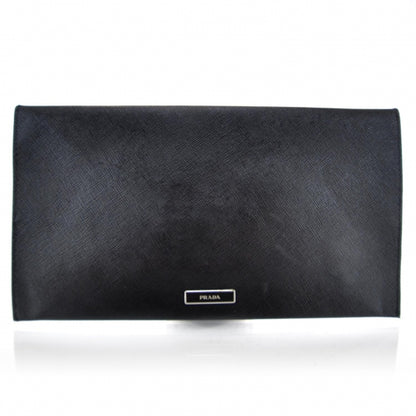 Prada Saffiano Envelope Clutch Nero Black 1 of 5