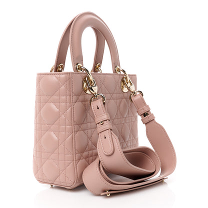 Christian Dior Lambskin Cannage Small My ABCDior Lady Dior Fard 3 of 10