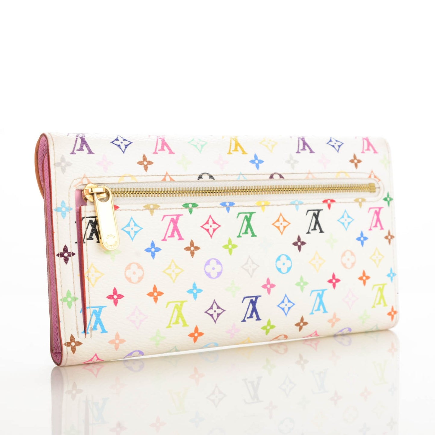 Monogram Multicolor Eugenie Wallet White Litchi