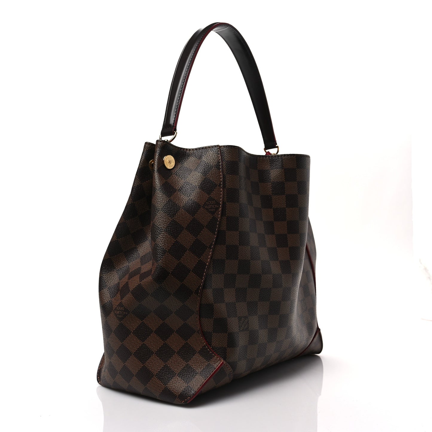 Damier Ebene Caissa Hobo Cherry