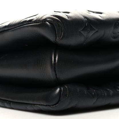 Louis Vuitton Lambskin Embossed Monogram Coussin PM Black 10 of 11