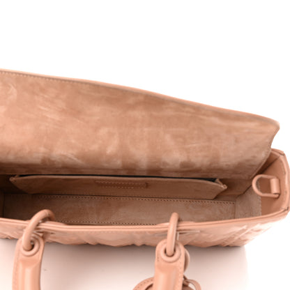 Christian Dior Calfskin Cannage Diamond Medium Lady D-Joy Rose Des Vents 5 of 9