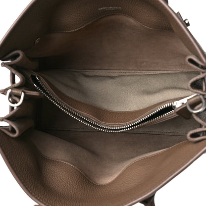 Saint Laurent Grained Calfskin Baby Sac De Jour Souple Taupe 5 of 12