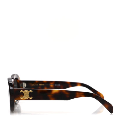 Celine Acetate Triomphe 01 Sunglasses CL 40194U Tortoise 3 of 6