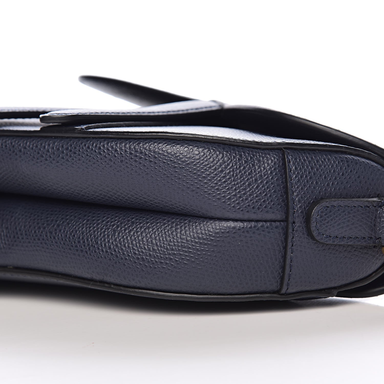 Christian Dior Grained Calfskin Mini Saddle Bag Navy 8 of 9