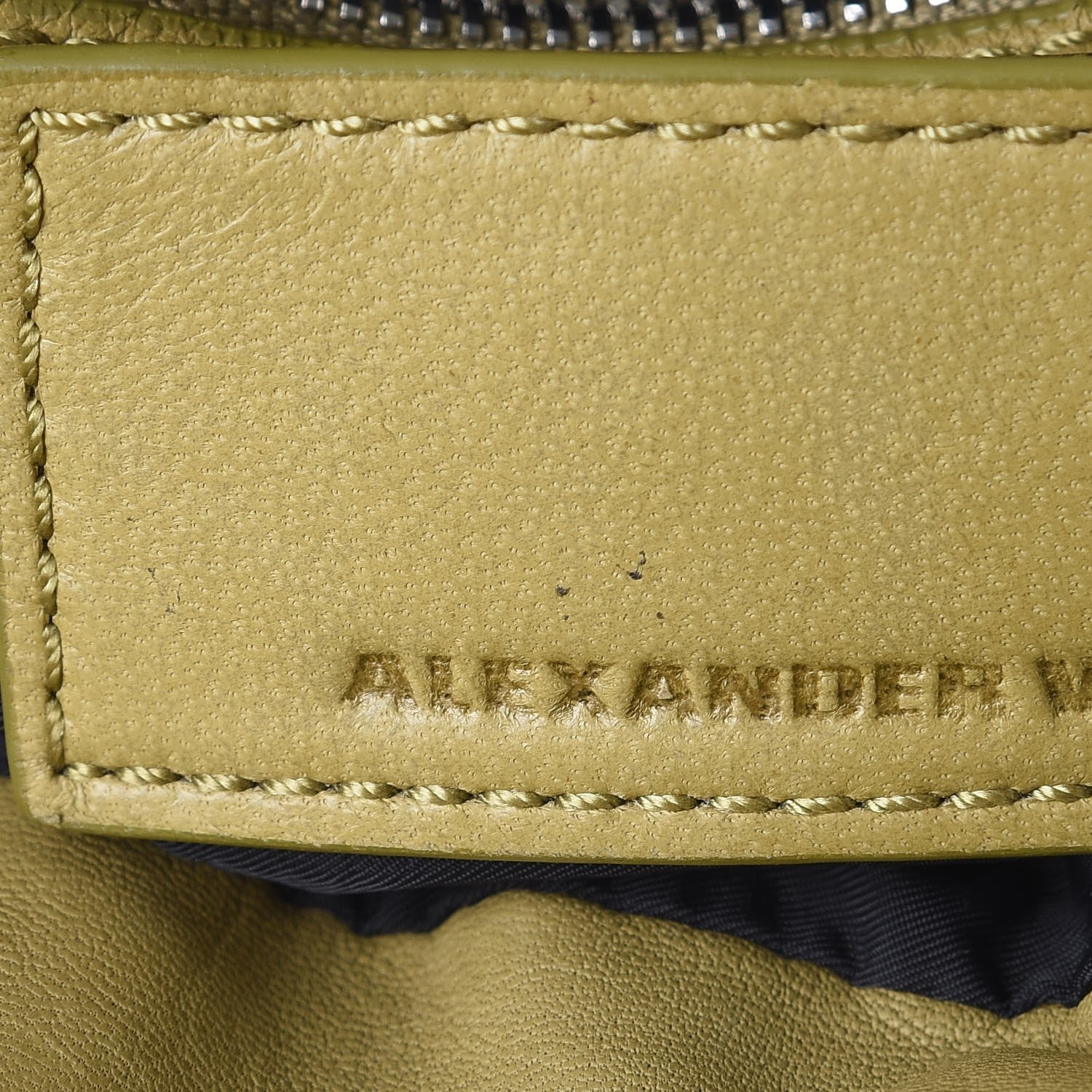 Alexander Wang Lambskin Marti Backpack Bag Green Silver Hardware 9 of 17