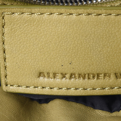 Alexander Wang Lambskin Marti Backpack Bag Green Silver Hardware 9 of 17