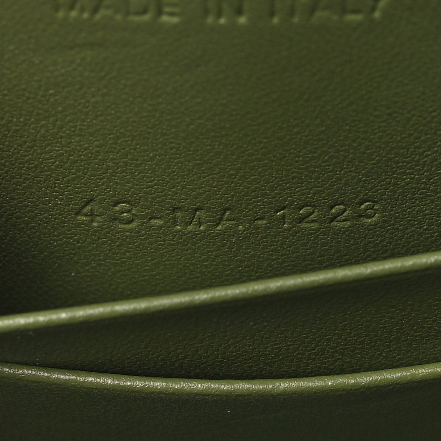 Calfskin CD Signature Oval Crossbody Camera Bag Green