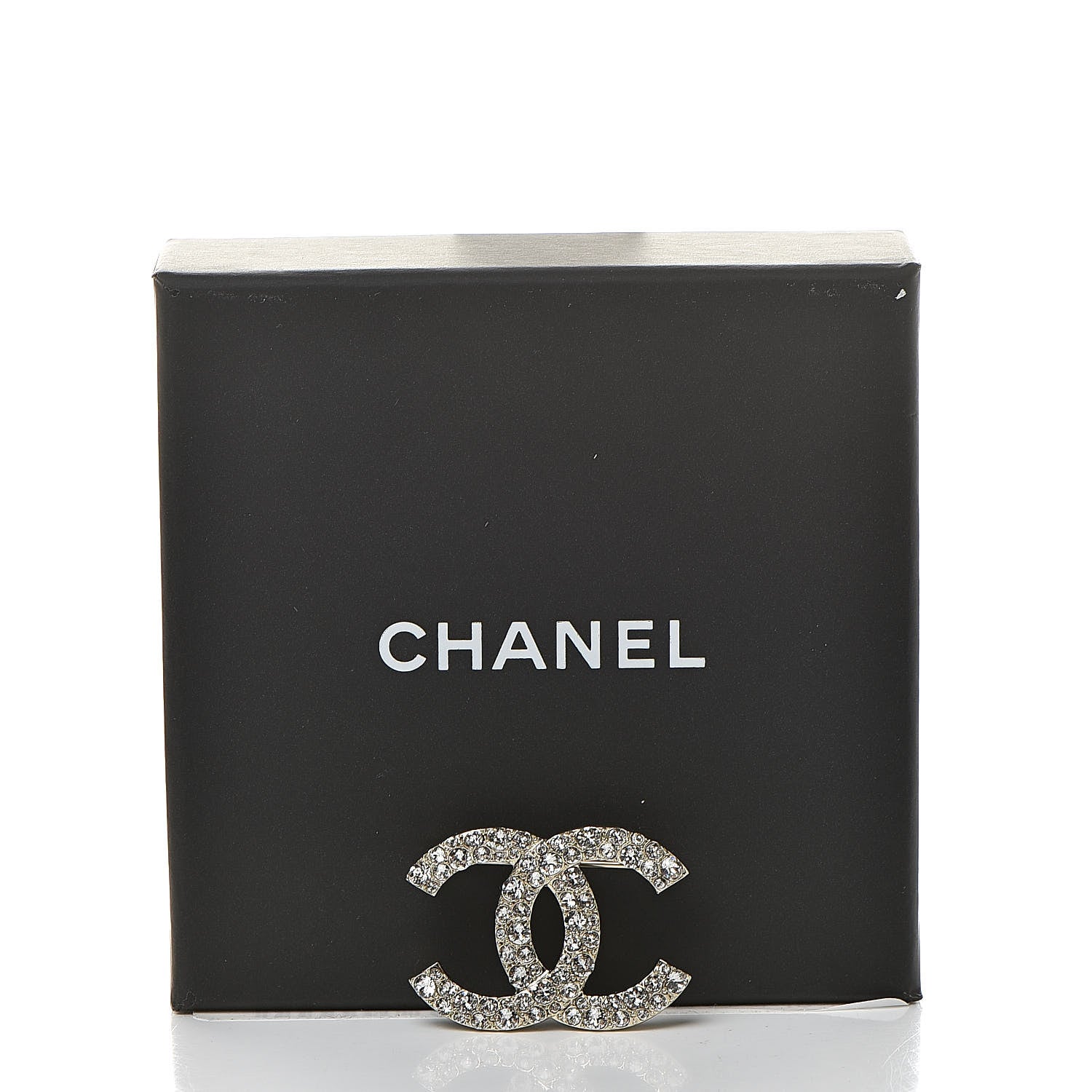 Chanel Crystal Palais Garnier CC Brooch Gold 5 of 5