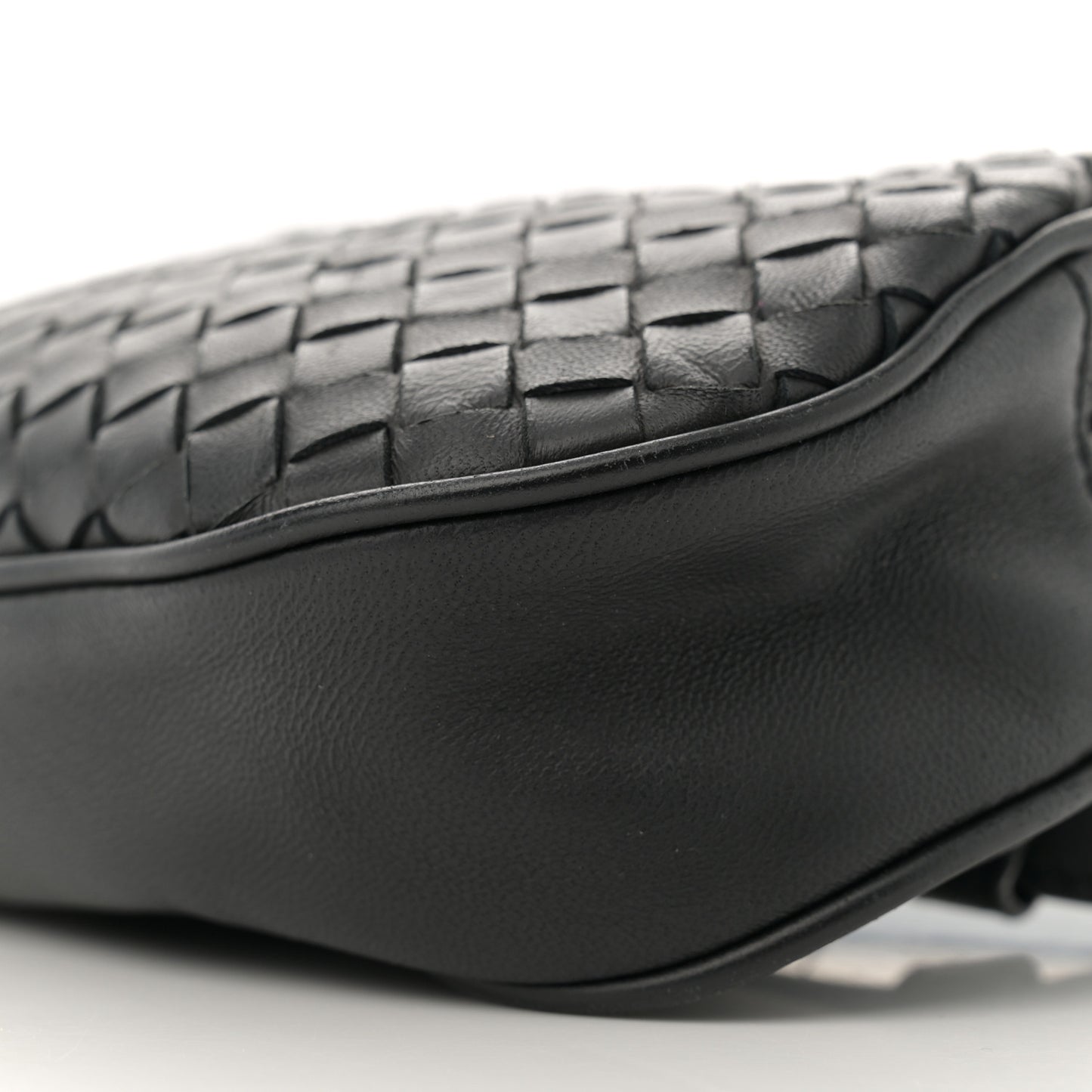 Nappa Intrecciato Belt Bag Black