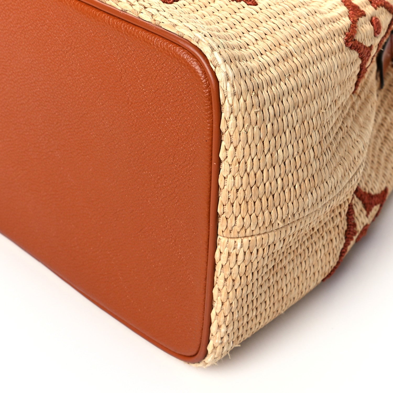 Louis Vuitton Raffia Calfskin Monogram Neonoe MM Tan 8 of 8