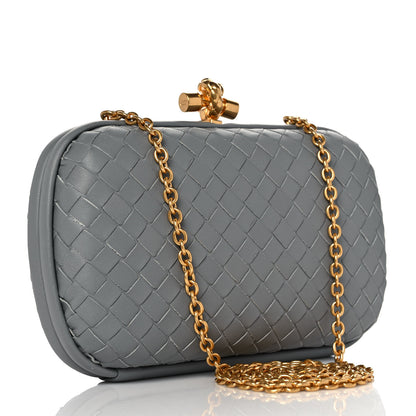 Bottega Veneta Nappa Intrecciato Chain Knot Clutch 2 of 7