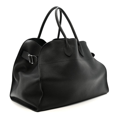 The Row Grained Calfskin Soft Margaux 17 Black 4 of 19