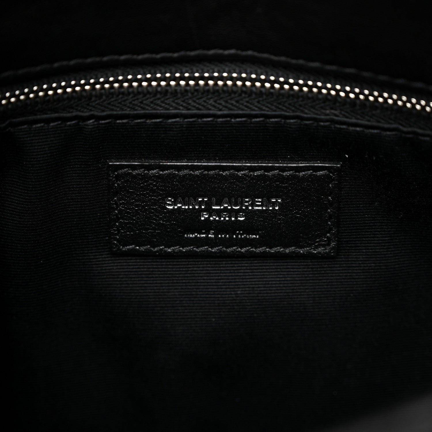 Saint Laurent Lambskin Quilted Small Loulou Puffer Monogram Chain Satchel Black 6 of 10