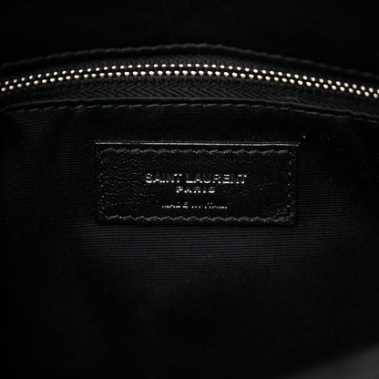 Saint Laurent Lambskin Quilted Small Loulou Puffer Monogram Chain Satchel Black 6 of 10