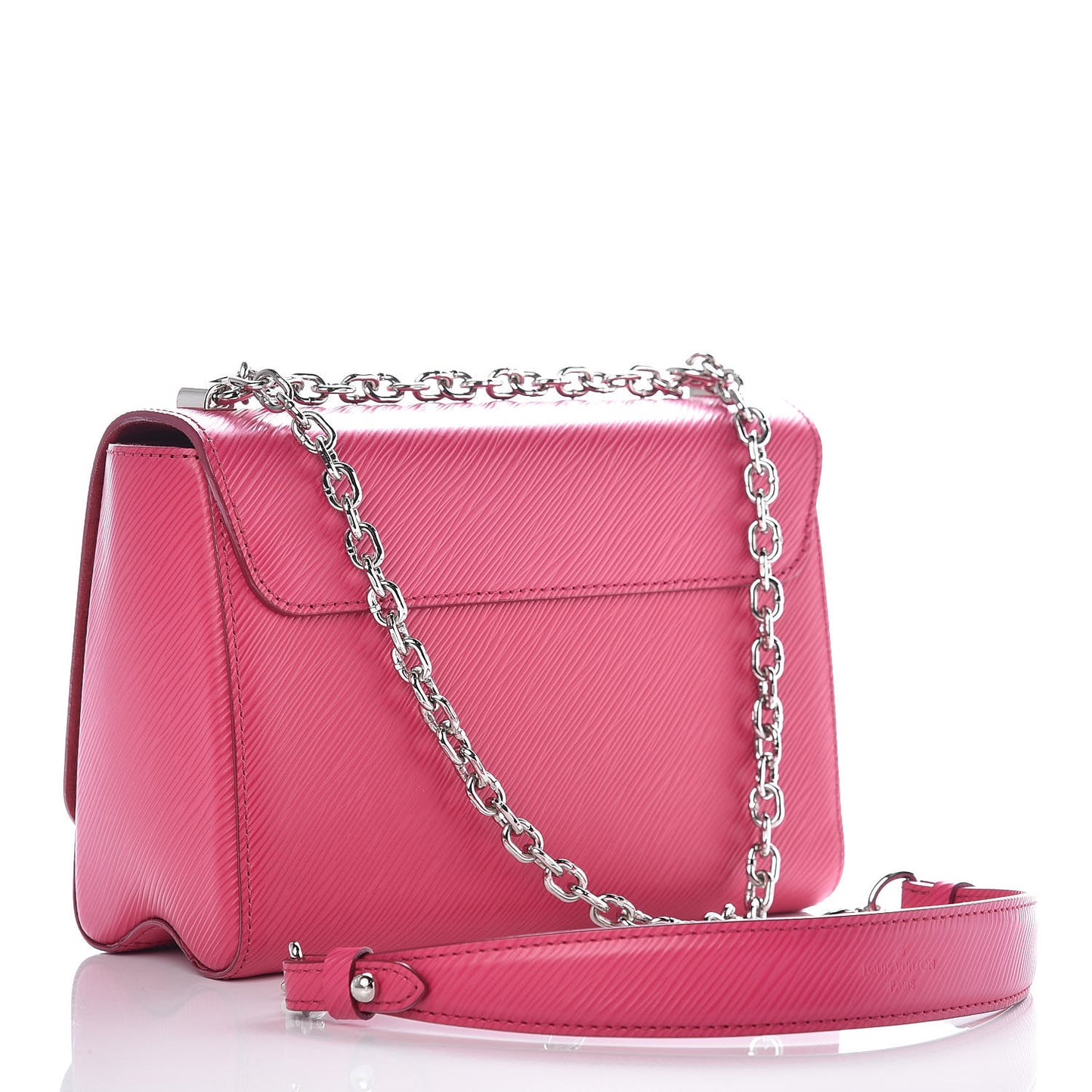 Epi Twist Shoulder Bag MM Hot Pink