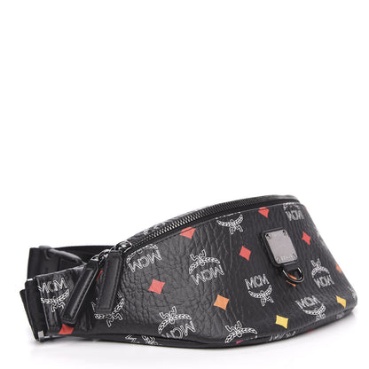 MCM Skyoptic Visetos Small Fursten Belt Bag Diamond Black 4 of 8