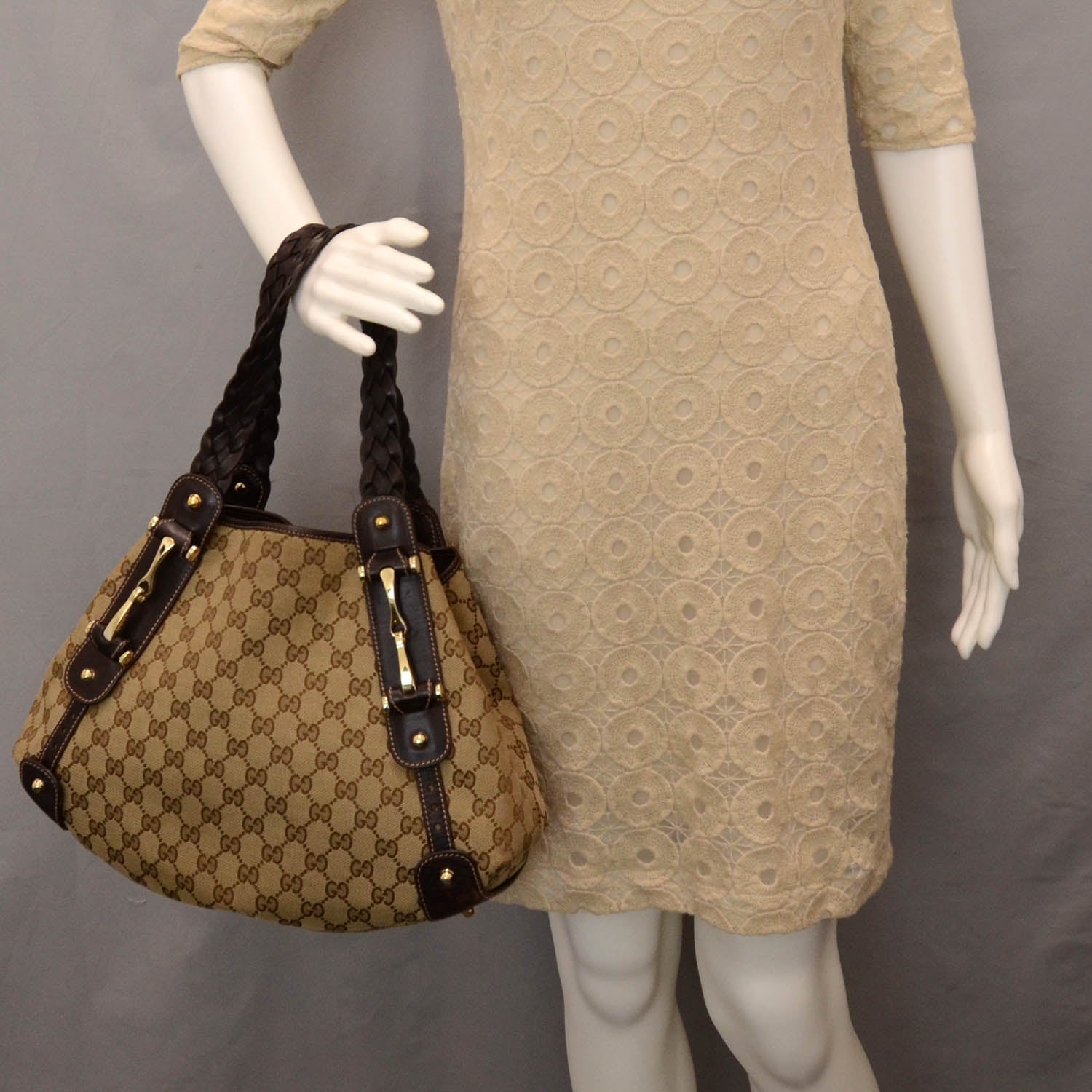 Gucci Monogram Small Pelham Tote Ebony 2 of 12