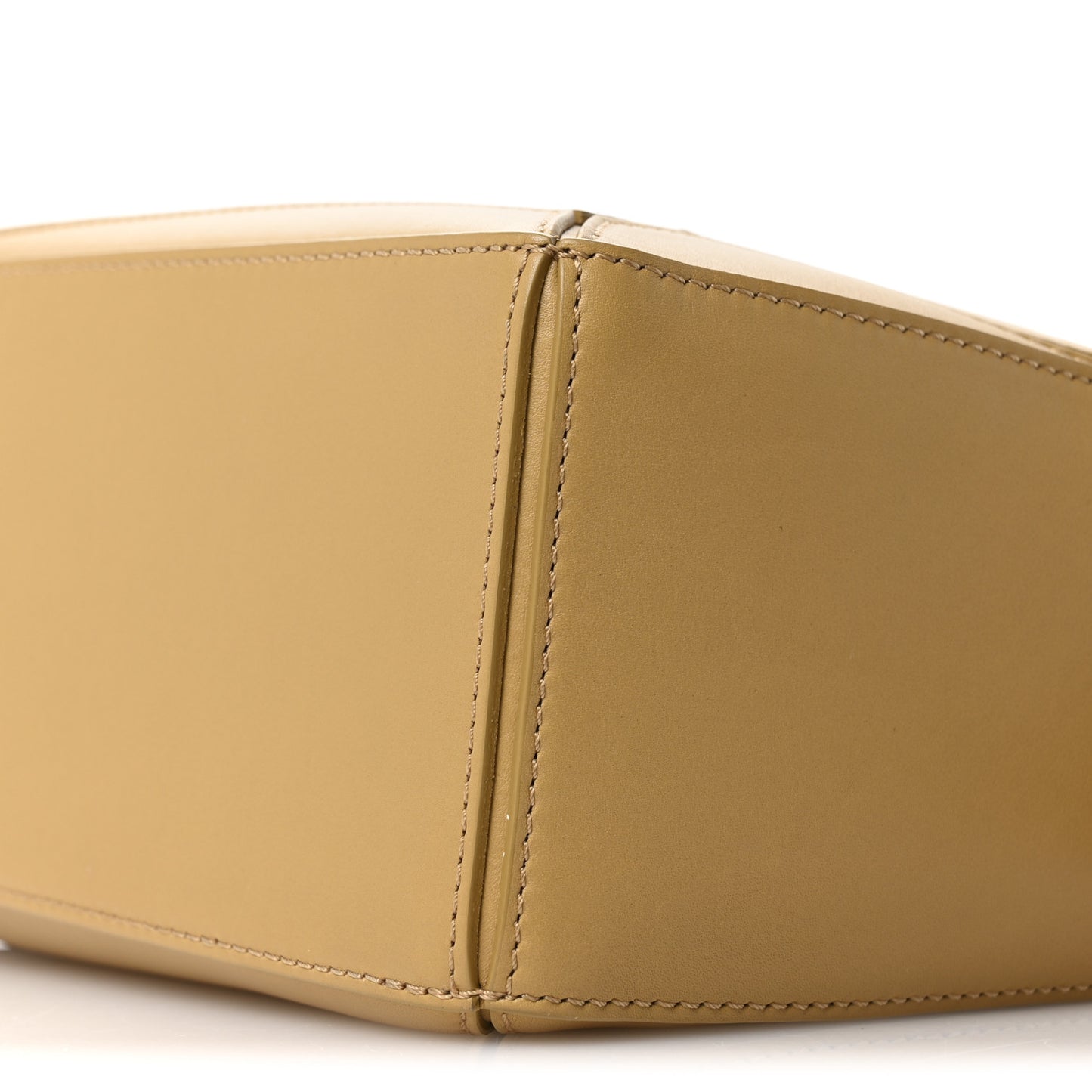 Calfskin Small Woven Puzzle Bag Sahara
