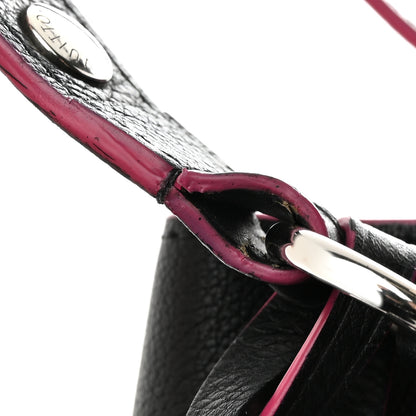 Louis Vuitton Calfskin Lockme Bucket Black 12 of 12