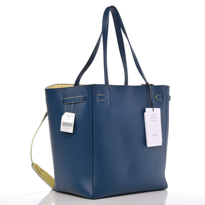 Celine Smooth Calfskin Small Tassel Cabas Phantom Deep Blue 2 of 7