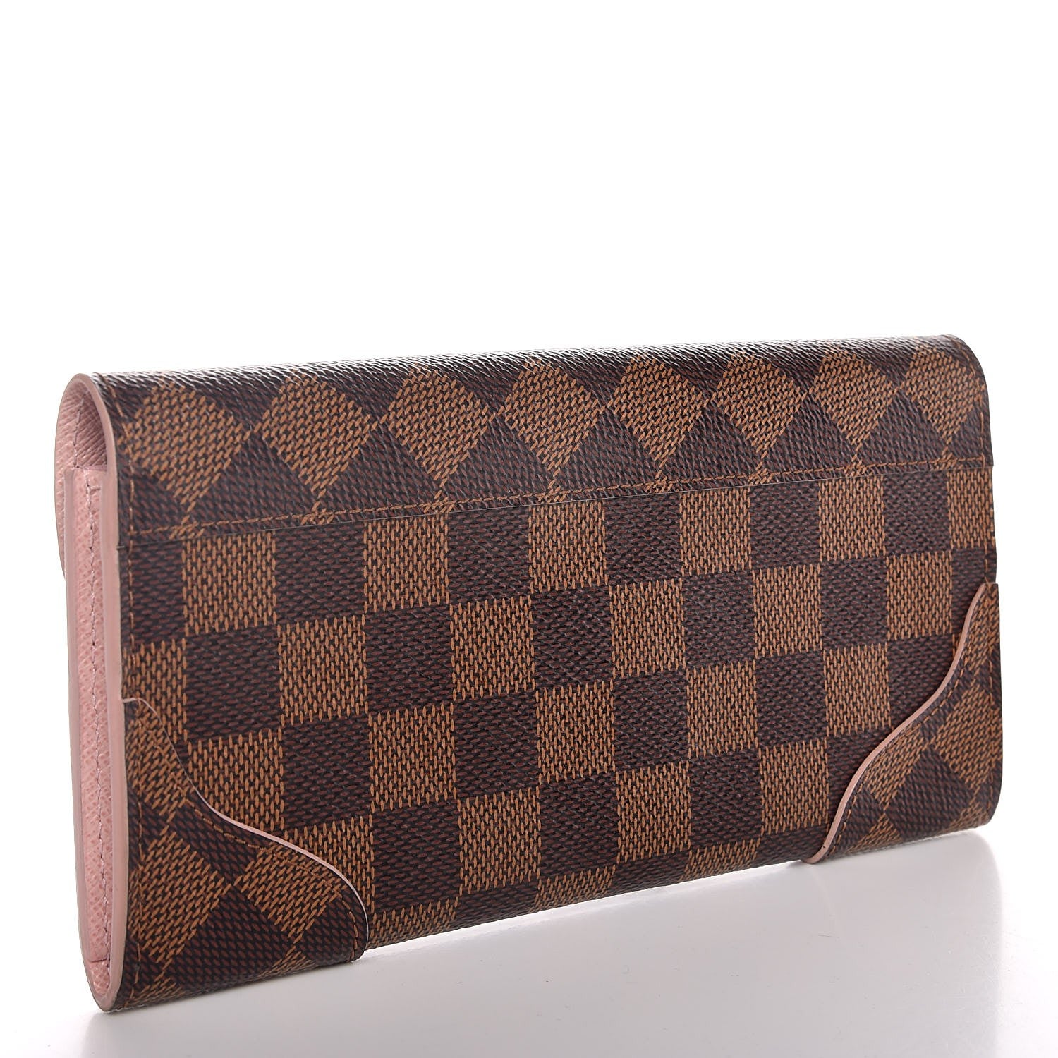 Louis Vuitton Damier Ebene Caissa Wallet Rose Ballerine 3 of 7