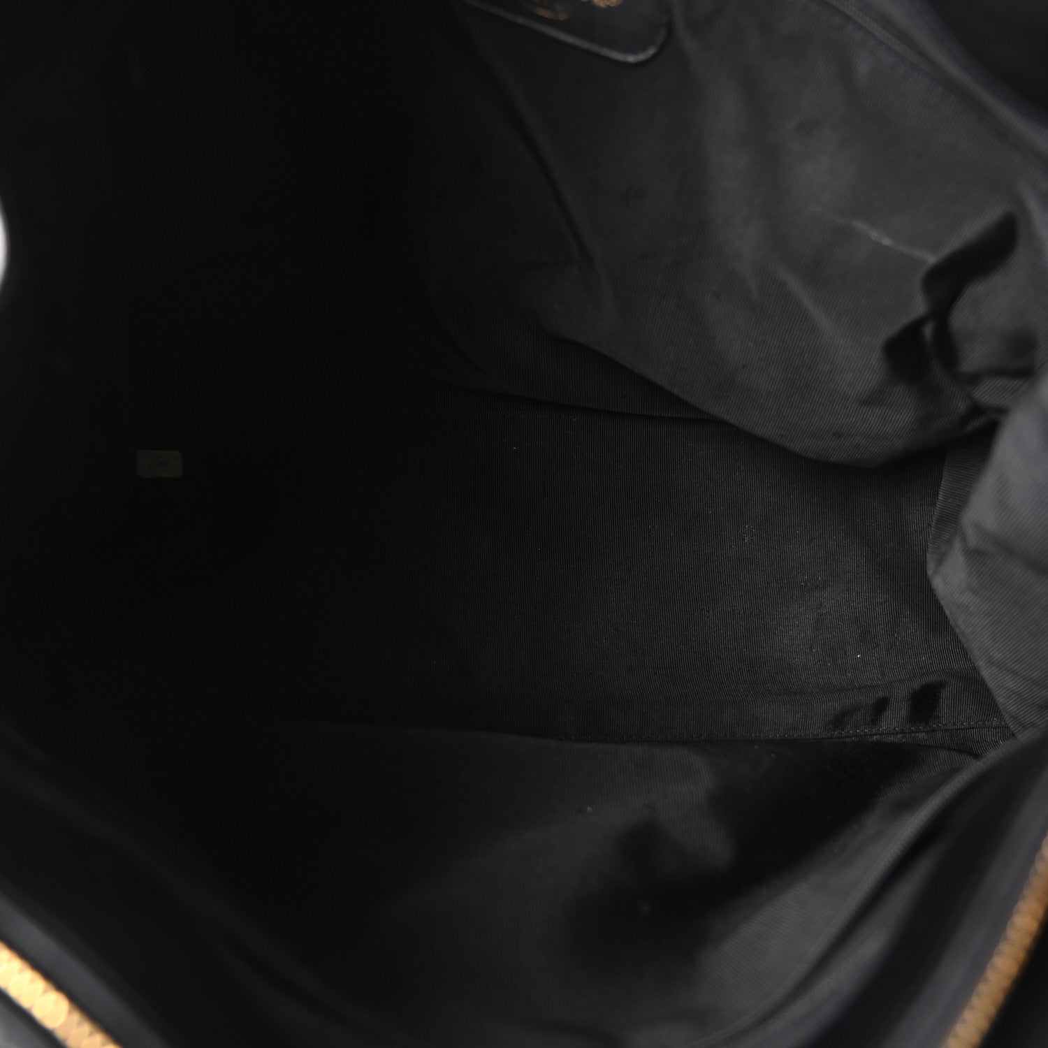 Chanel Calfskin Stitched XL Weekender Black 5 of 10