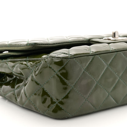 Chanel Patent Calfskin Quilted Medium Double Flap Green 9 of 12