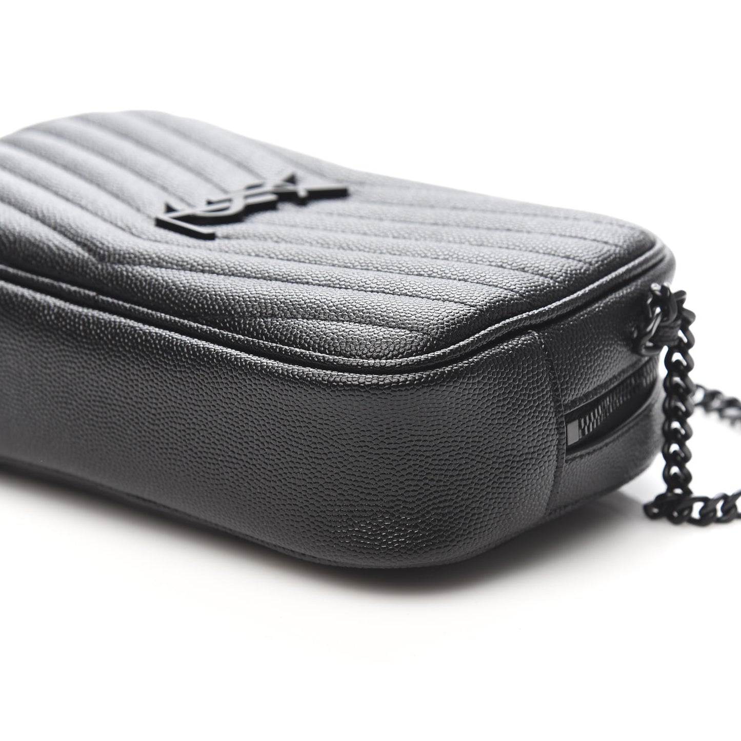Grain De Poudre Matelasse Monogram Mini Lou Camera Bag Black