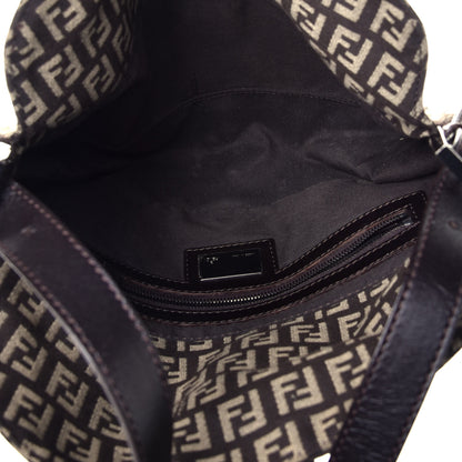 Fendi Zucchino Vitello Baguette Testa di Moro Beige 5 of 8