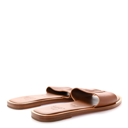 Christian Louboutin Calfskin Mule Flat Slides 39 Cuoio 5 of 8