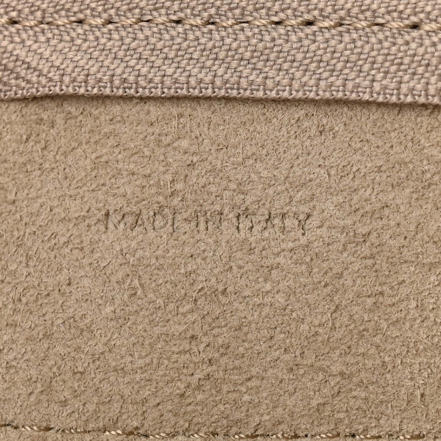 Grained Calfskin Nano Belt Bag Light Taupe
