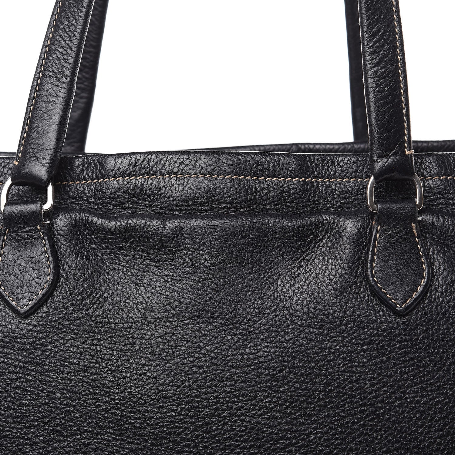 Prada Vitello Daino Light Tote Black 11 of 13