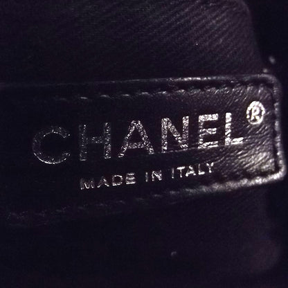 Chanel Lambskin Messenger Tote Black 6 of 8