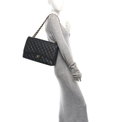 Chanel Caviar Quilted Maxi Double Flap Black 2 of 11