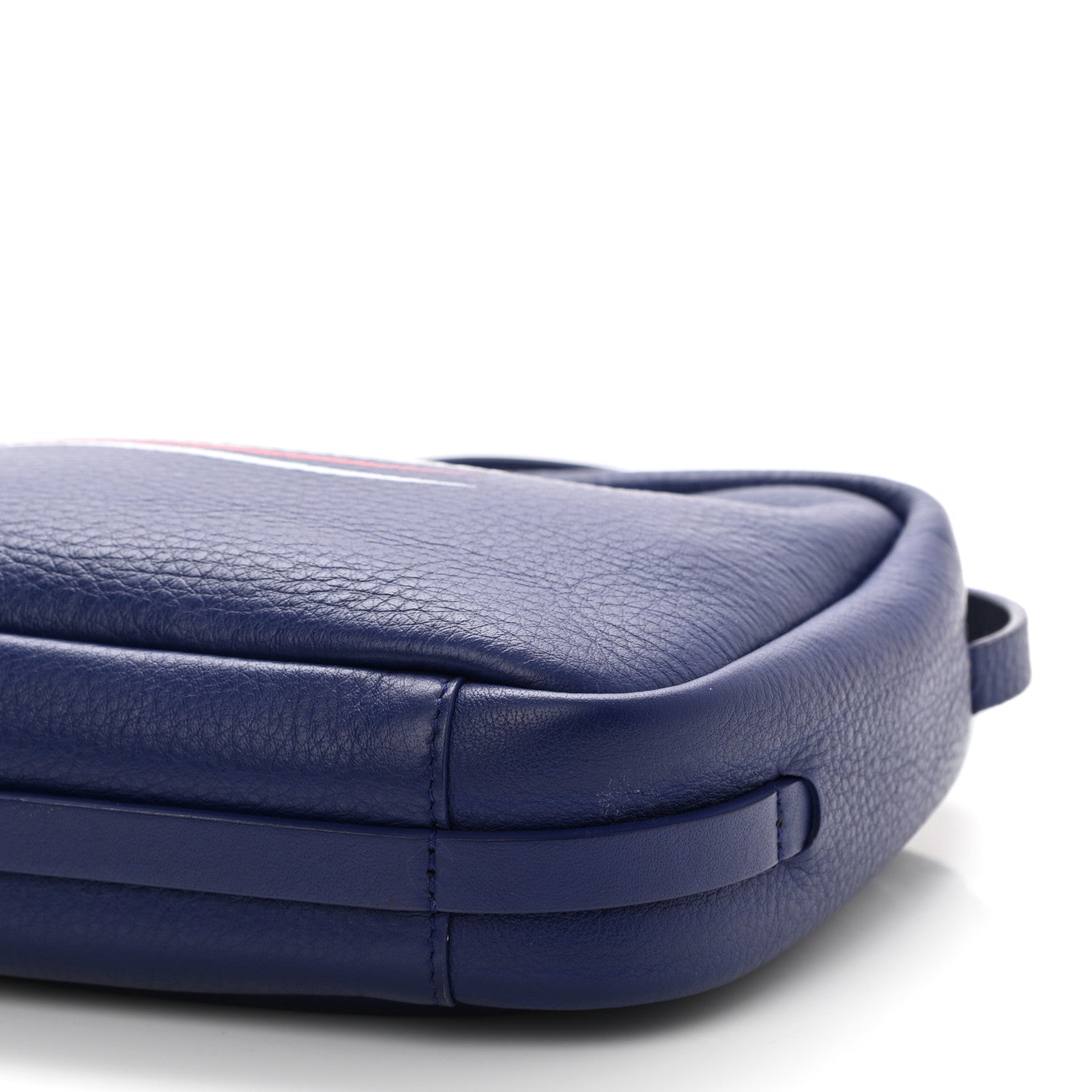 Balenciaga Calfskin Political Campaign Logo S Everyday Camera Bag Bleu 10 of 10