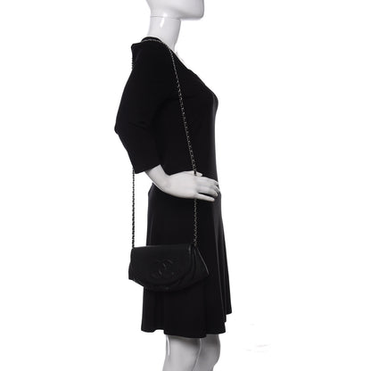 Chanel Caviar Half Moon Wallet On Chain WOC Black 2 of 11