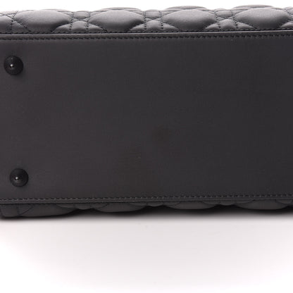 Christian Dior Ultra Matte Calfskin Cannage Medium Lady Dior Black 10 of 15