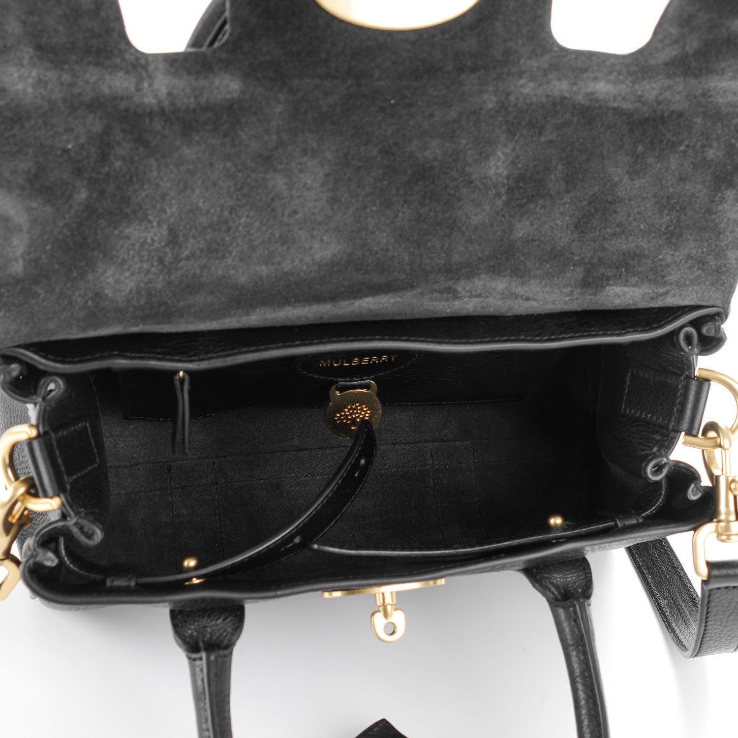 Mulberry Natural Leather Small Bayswater Black 5 of 7