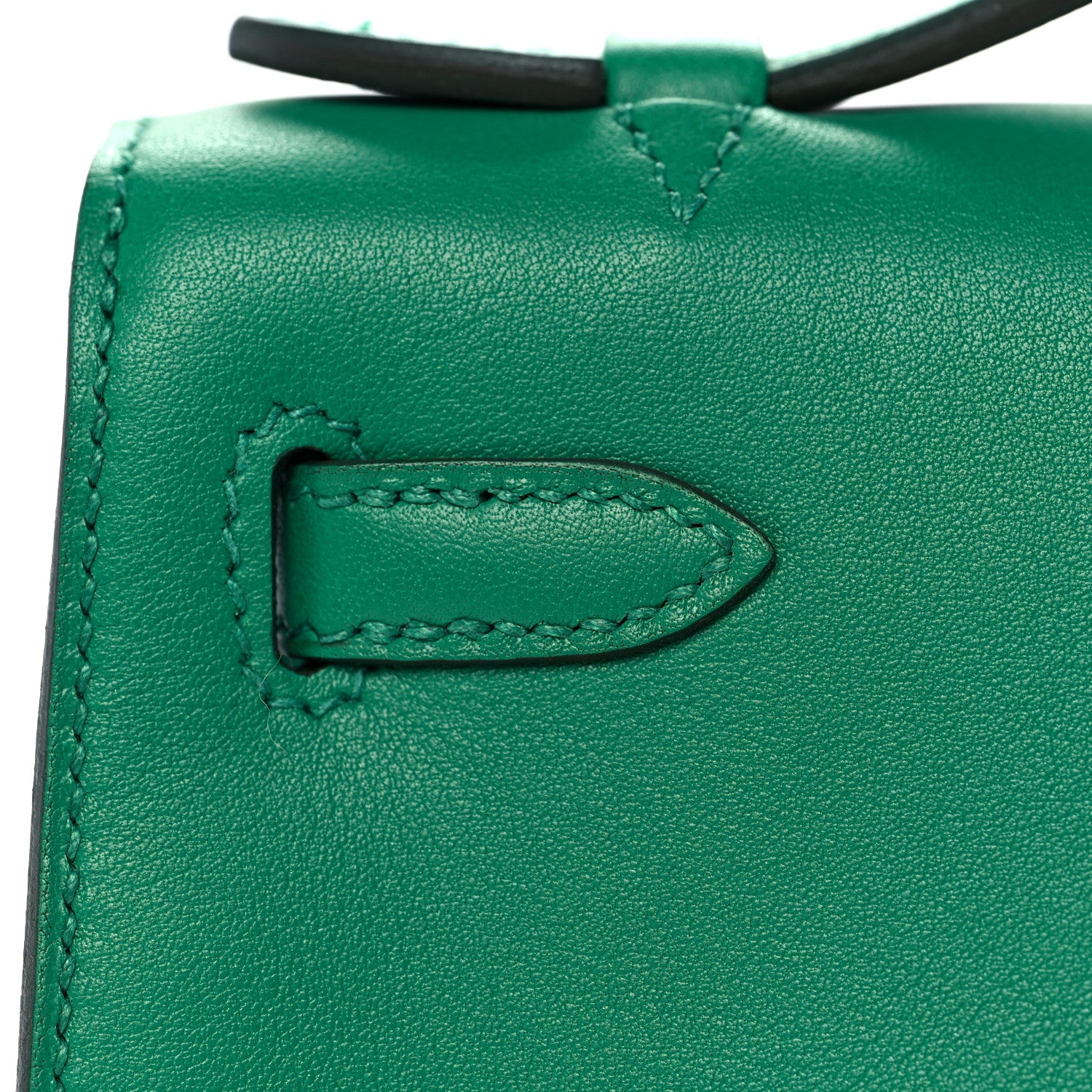 Hermes Swift Kelly Pochette Clutch Vert Vertigo 13 of 28