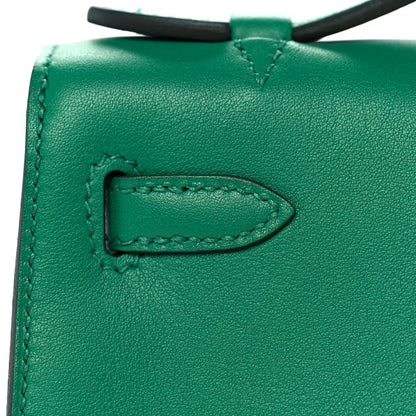 Hermes Swift Kelly Pochette Clutch Vert Vertigo 13 of 28
