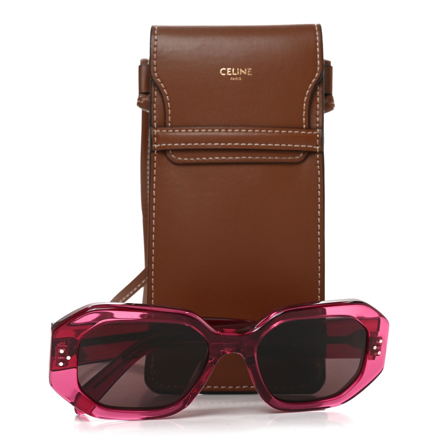 Celine Acetate Sunglasses CL40255I Pink 7 of 7
