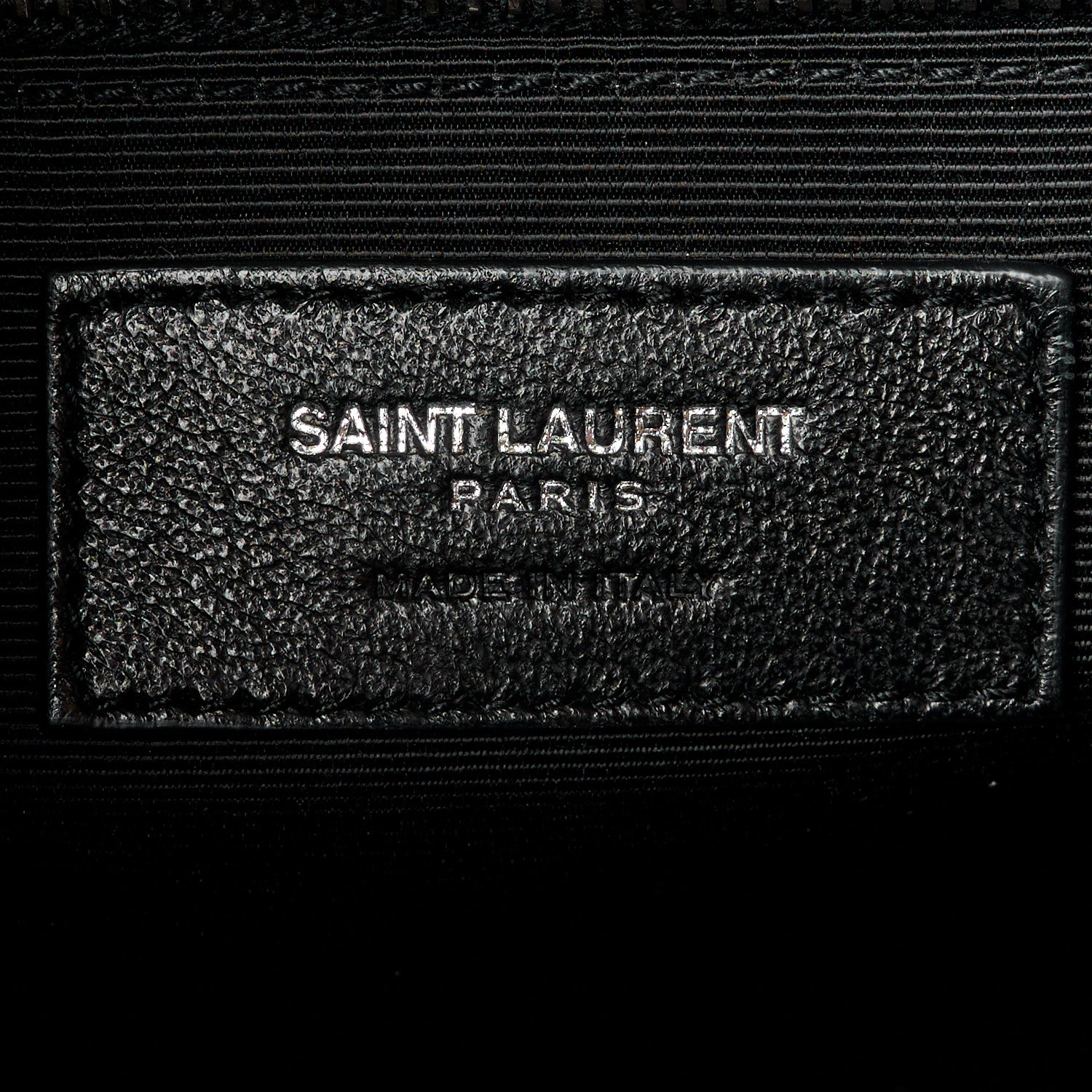 Saint Laurent Grain De Poudre Textured Mixed Matelasse Large Triquilt Monogram Satchel Black 7 of 11