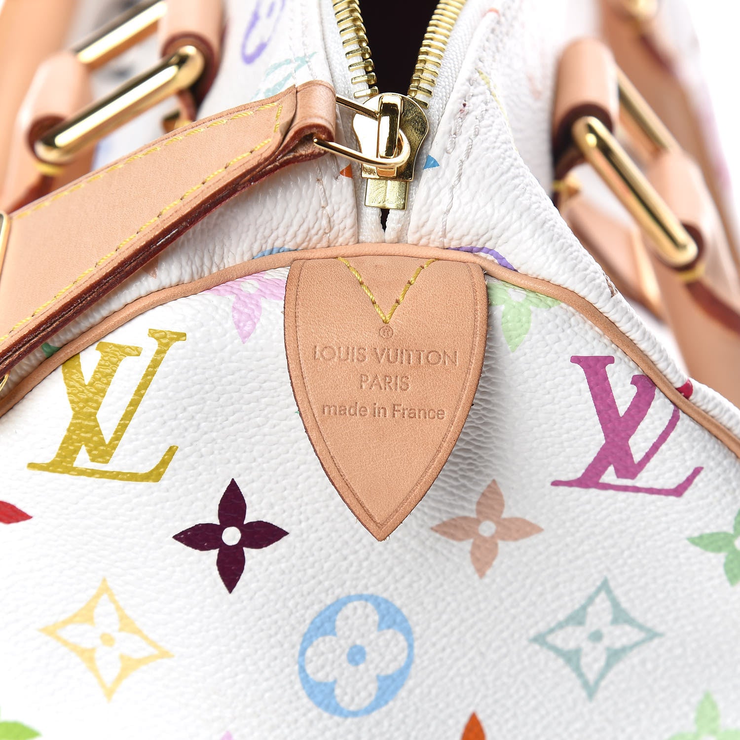 Louis Vuitton Monogram Multicolor Speedy 30 White 8 of 11